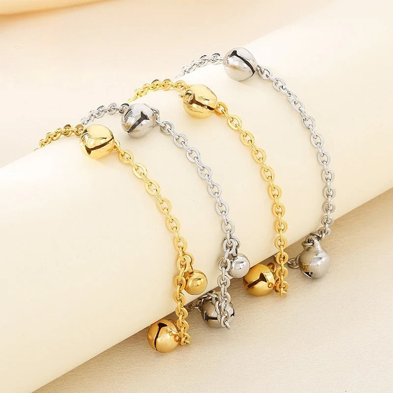 Bell Charm Chain Bracelet