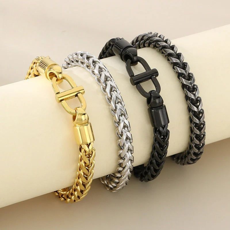 Stainless Steel Curb Chain Bracelet