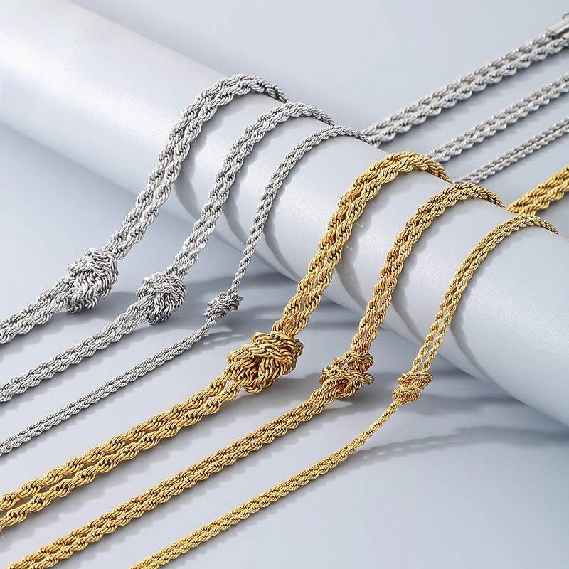 Twisted Rope Chain Bracelet