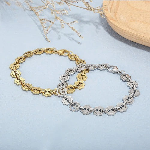 Scalloped Link Chain Bracelet
