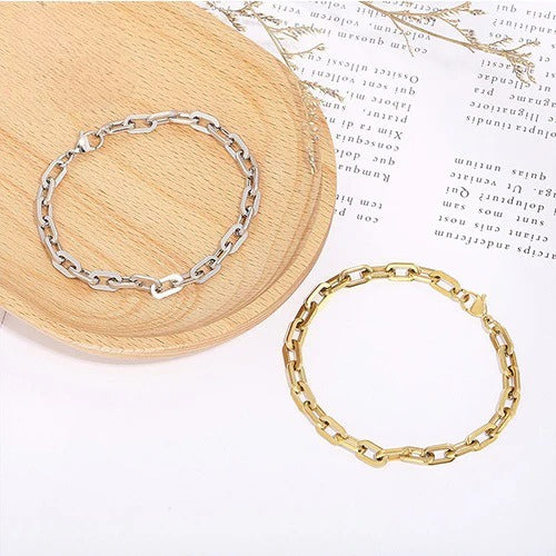 Rectangular Link Chain Bracelet