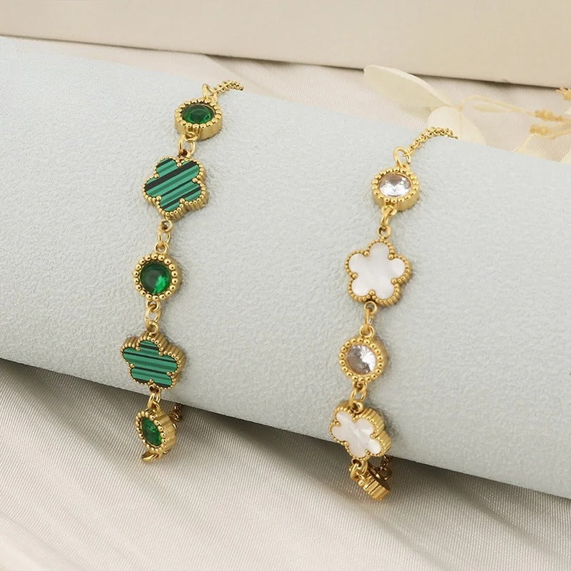 Clover Charm Gold Bracelet