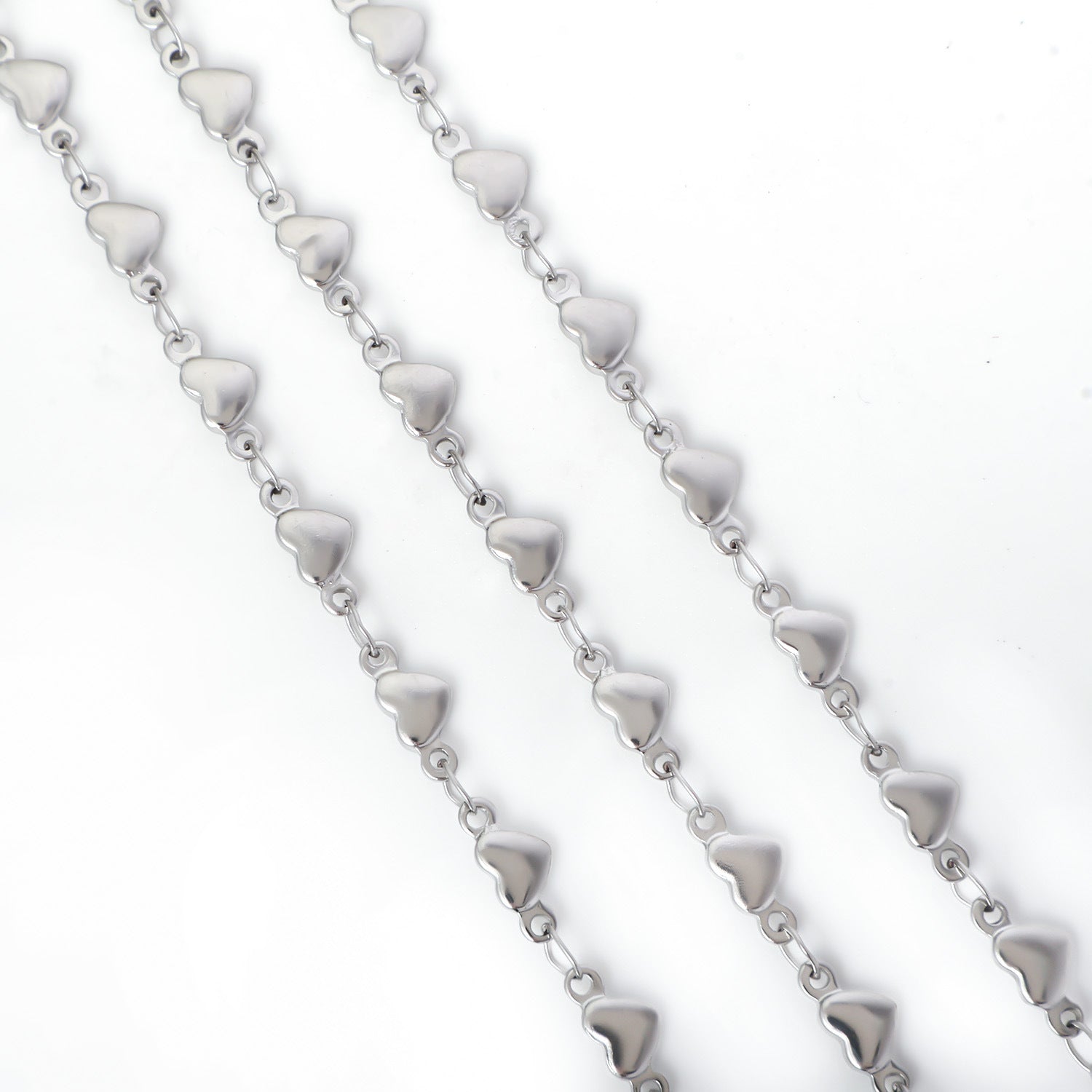 European and American cross-border stainless steel vacuum electroplating gold peach heart dolphin five-pointed star necklace handmade chain jewelry accessories wholesale