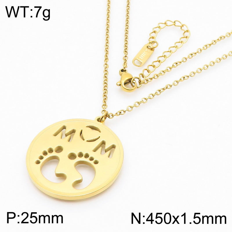Symbol Disc Necklace, Bracelet & Earrings Set
