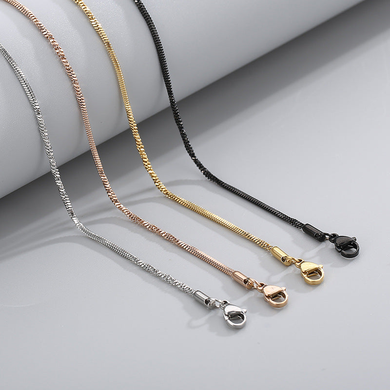 Stainless Steel Snake Chain Necklace
