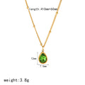 Stainless Steel Drip Heart Necklace & Stud Earrings Set