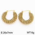 Titanium Steel Irregular U-shaped Earrings