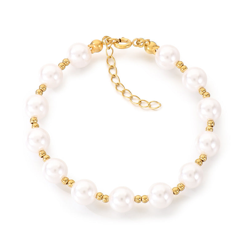 New versatile pearl bracelet women's ins style niche design super fairy gentle style hand decoration fashion girl bracelet