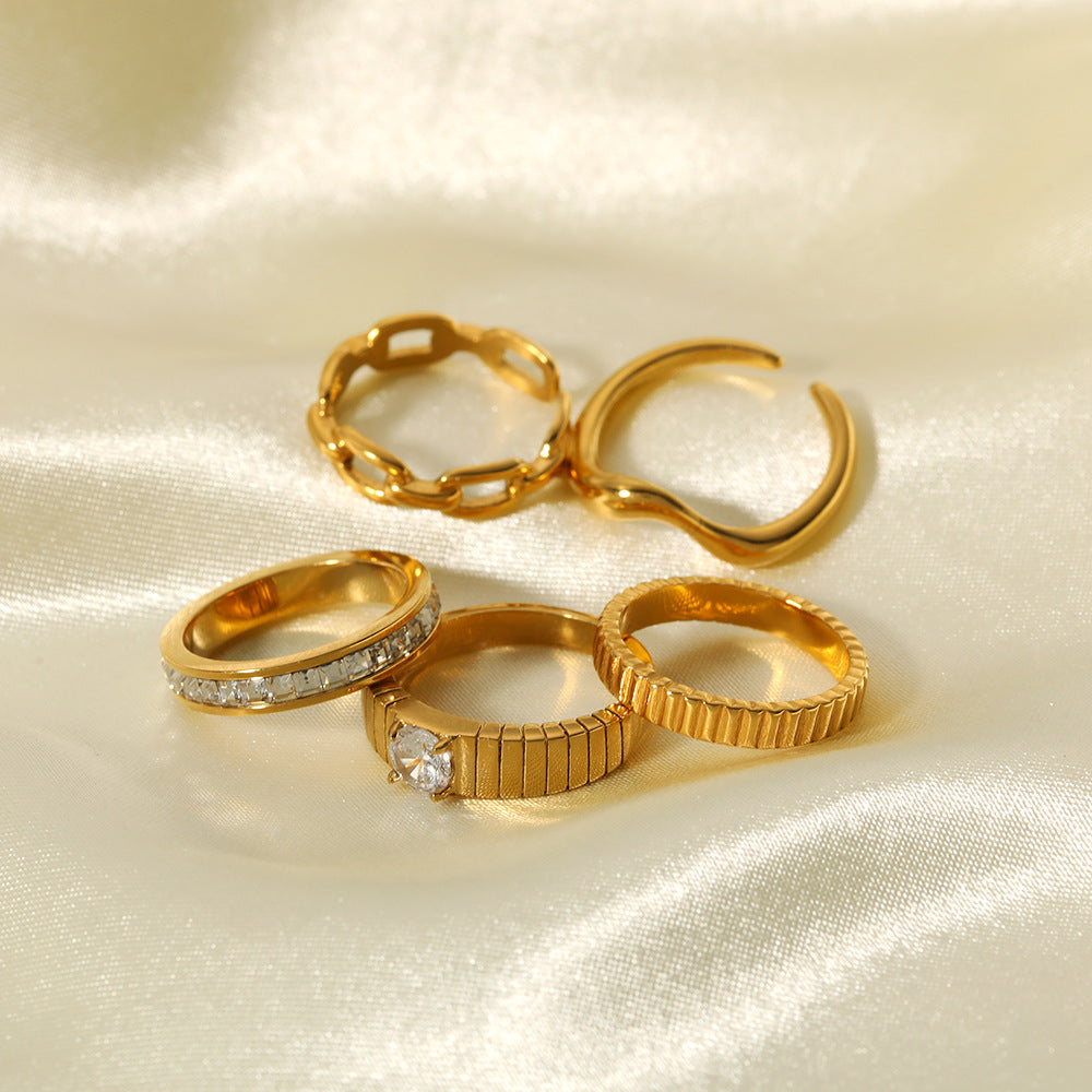 Titanium Steel Casting Smooth Ring
