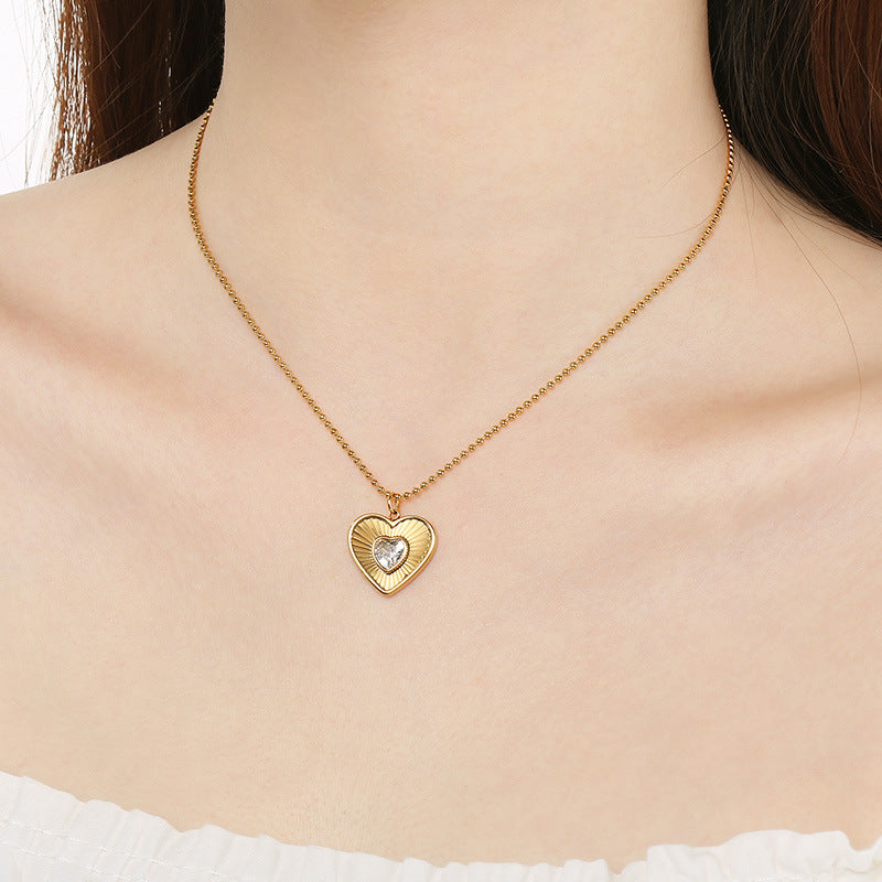 Gold Charm Layered Necklace Set
