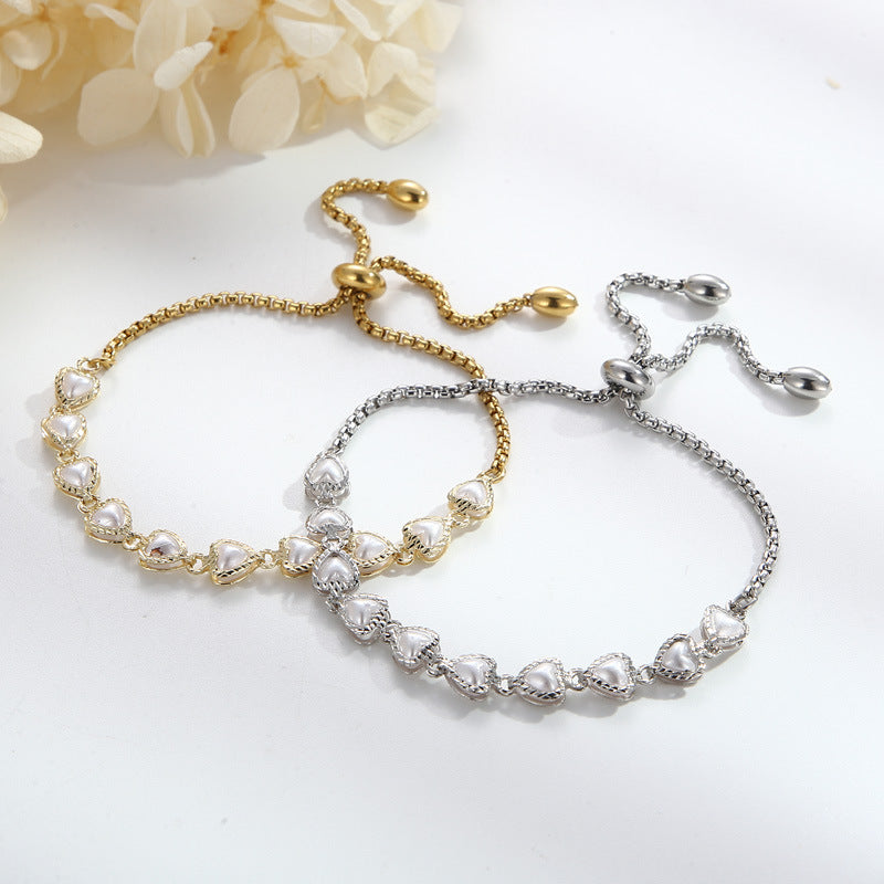 Foreign trade cross-border hot-selling jewelry versatile creative models, dripping oil devil's eye love copper bracelet