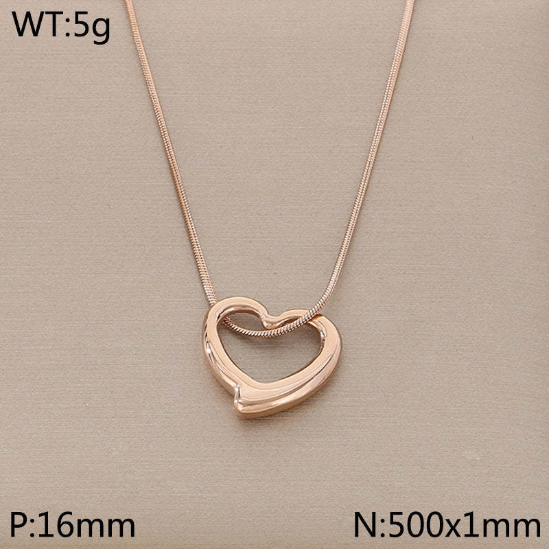 Open Heart Pendant Necklace