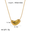 Cross-border new geometric curved stainless steel necklace women's niche high-end design sense simple 18k gold titanium steel necklace