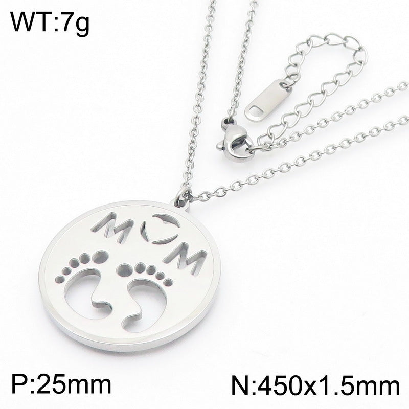 Symbol Disc Necklace, Bracelet & Earrings Set
