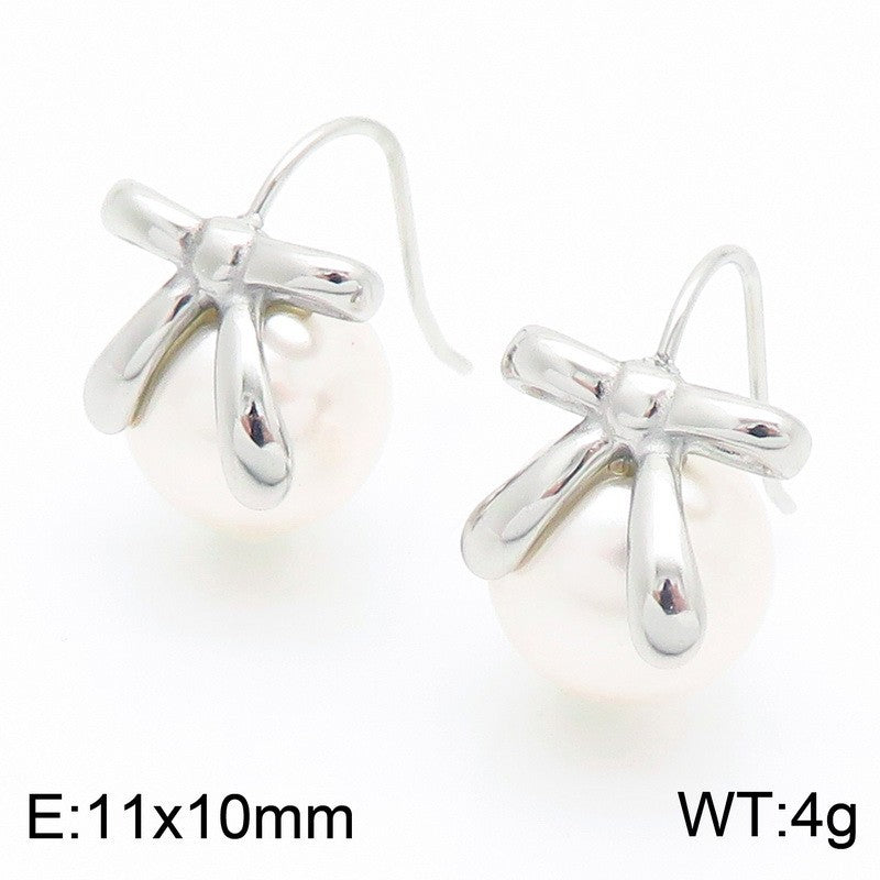 Bow Pearl Jewelry Set
