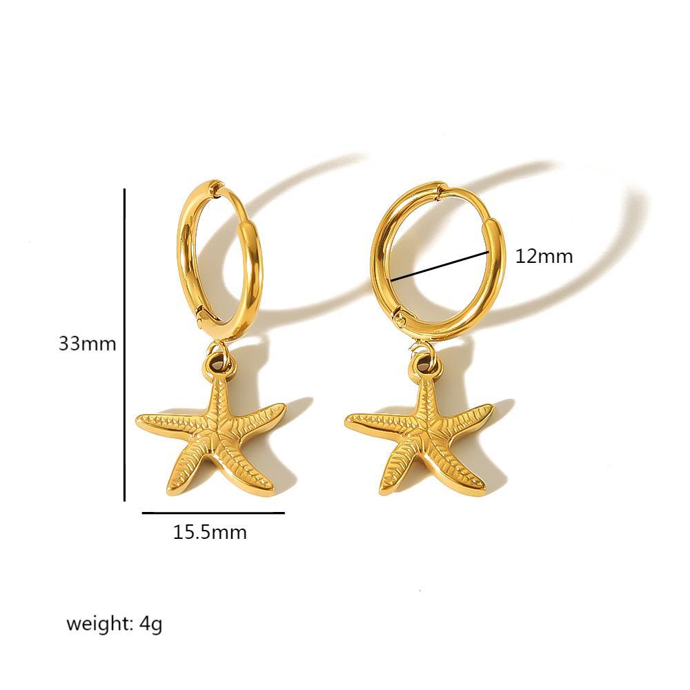 Stainless Steel Seashell Charm Necklace & Bracelet Set