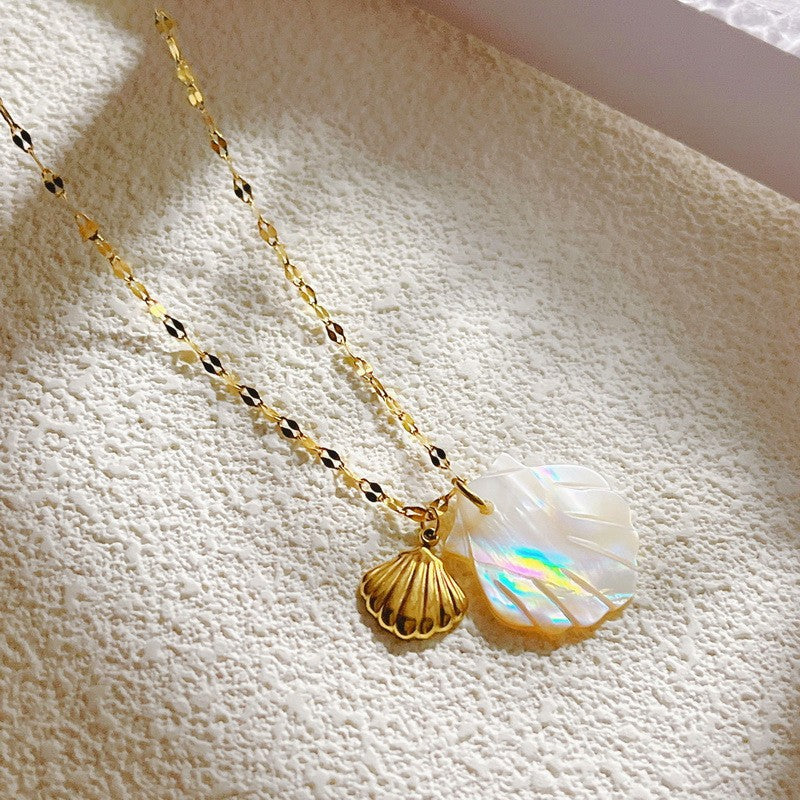Shell Pendant Necklace with Ocean-Inspired Charm