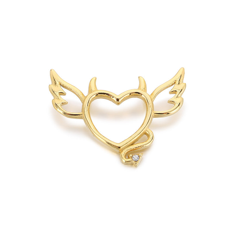 Heart with Wings Pendant Necklace