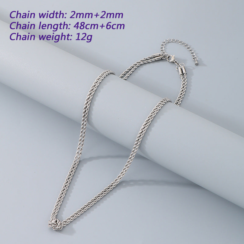 Twisted Rope Chain Bracelet