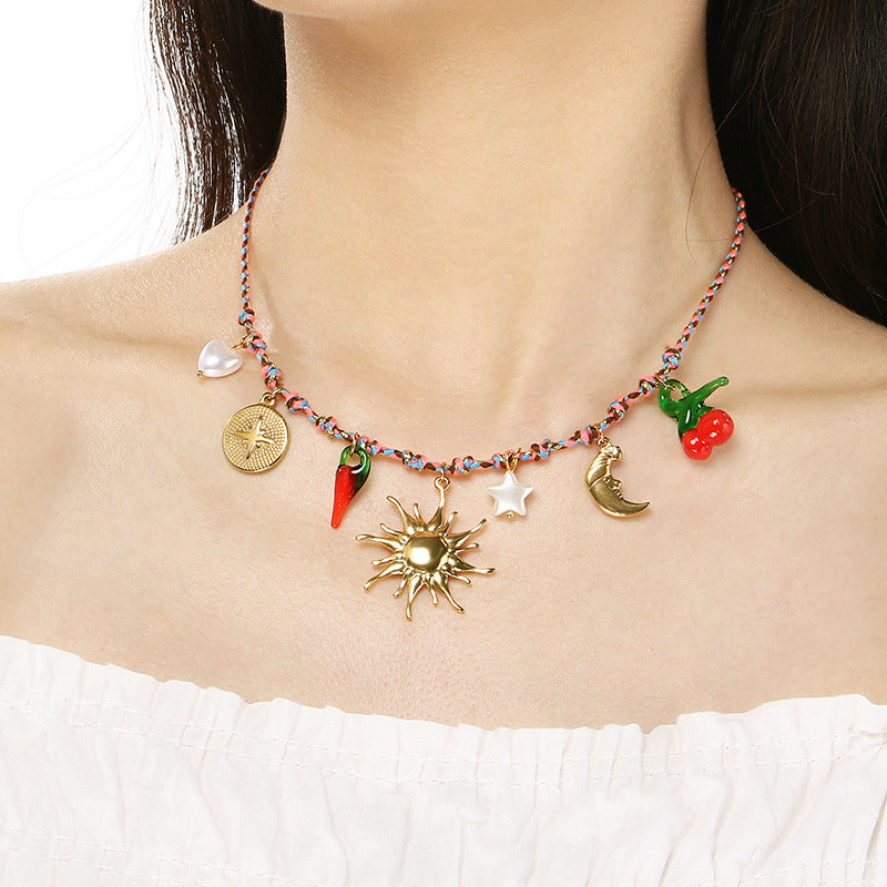 Bohemian Charm Pendant Necklace Collection
