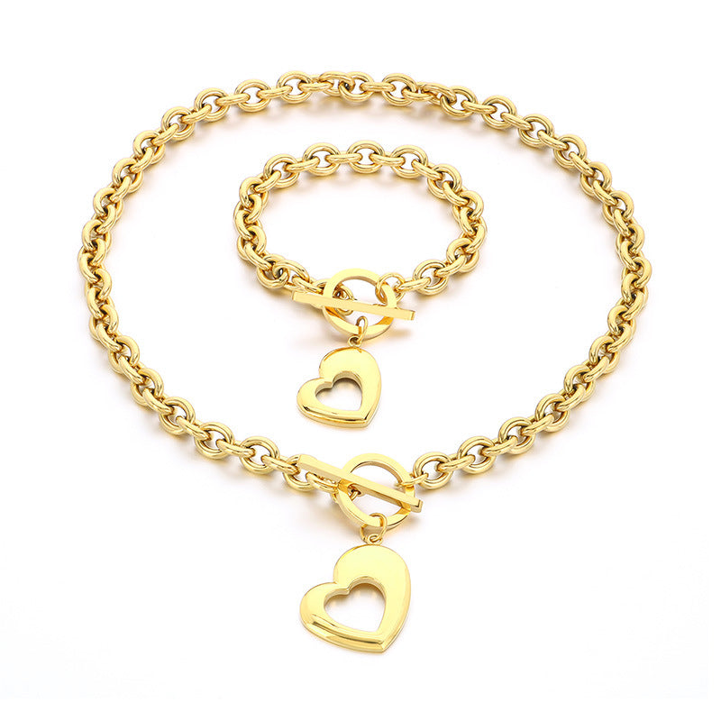 Heart Toggle Chain Necklace Collection