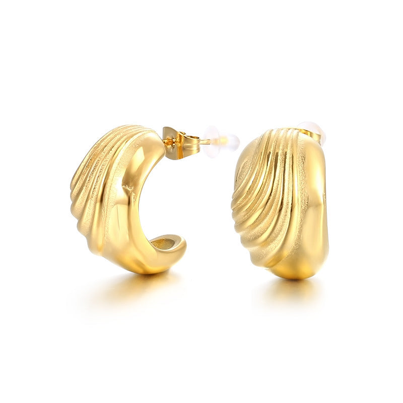 Gold & Silver Wave Earrings