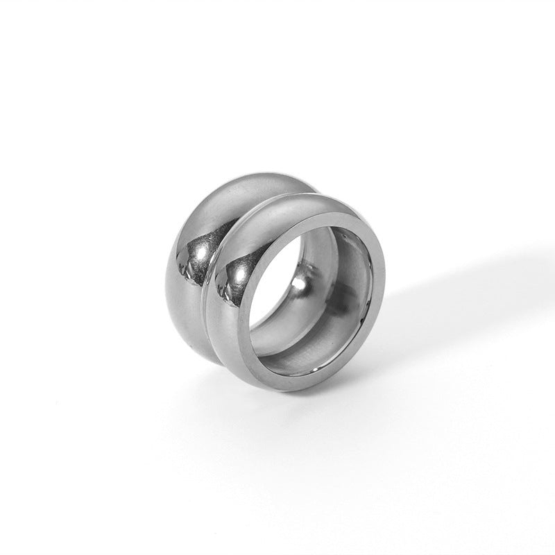 Titanium Steel Casting Smooth Ring