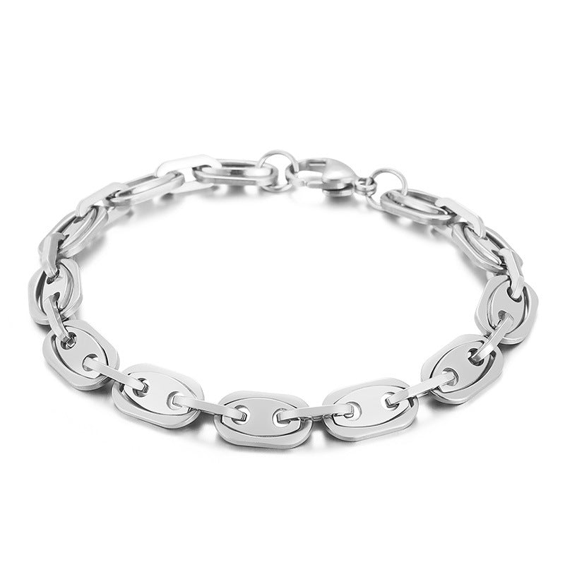 Gold & Silver Oval Link Bracelet