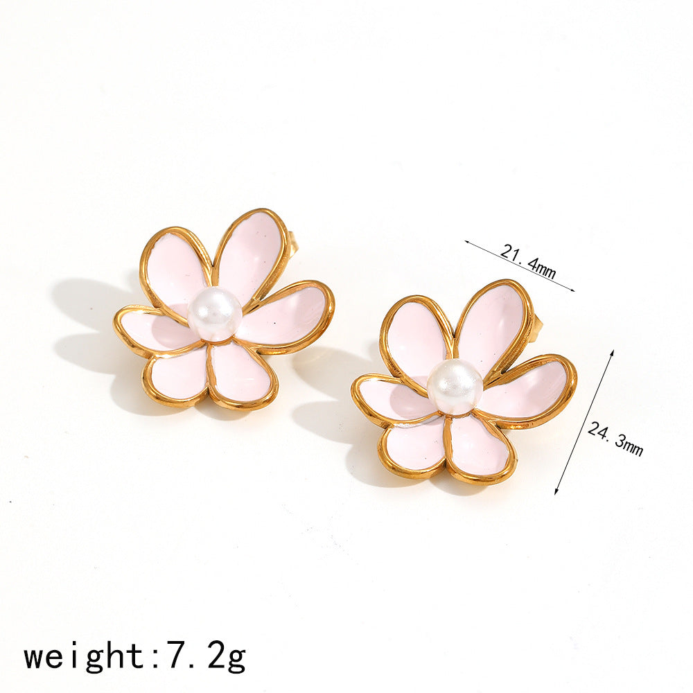Floral Pearl Jewelry Set