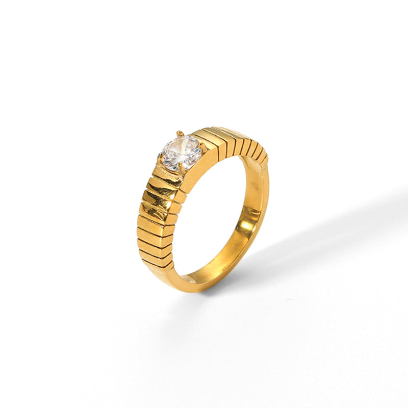 Titanium Steel Casting Smooth Ring