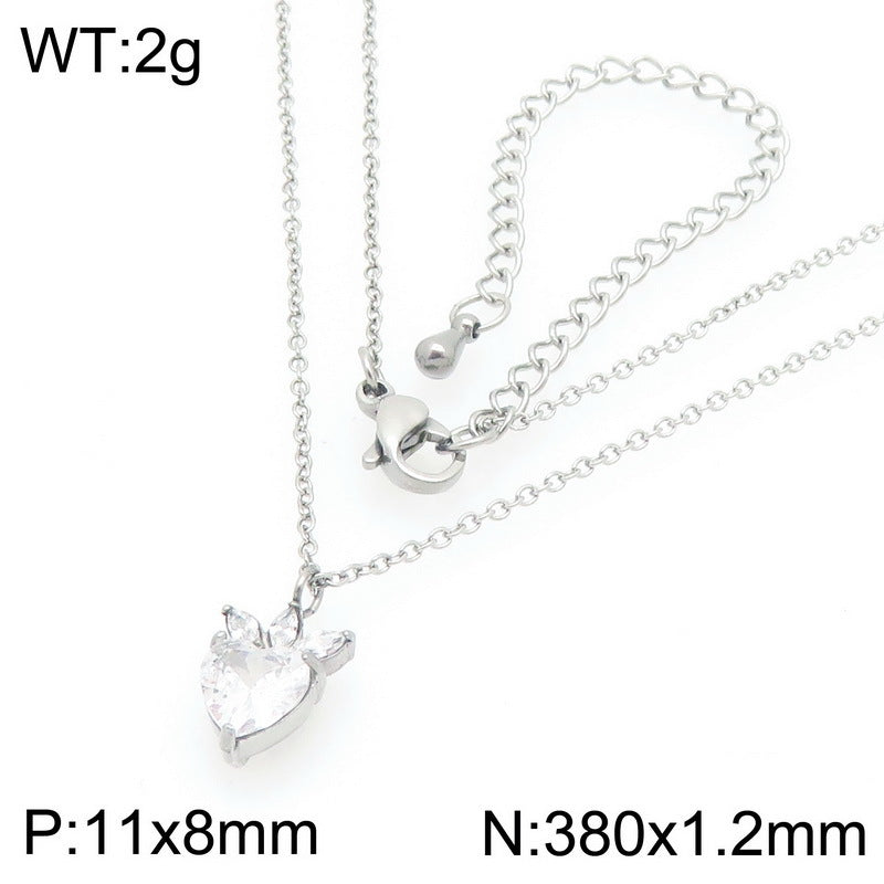 Minimal Cherry Pendant Necklace