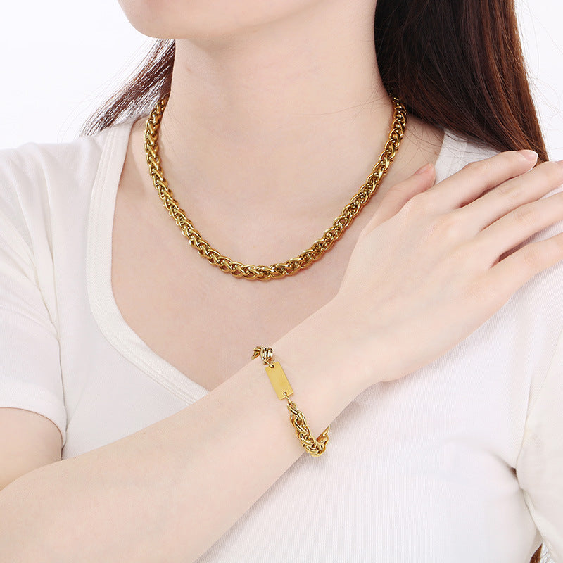 Classic Gold & Silver Rope Chain Necklace