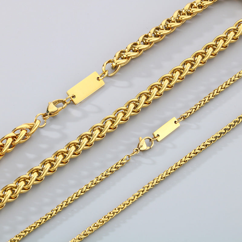 Classic Gold & Silver Rope Chain Necklace