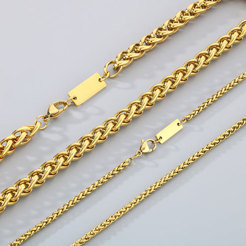 Classic Gold & Silver Rope Chain Necklace