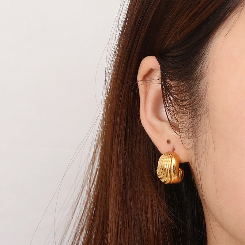 Gold & Silver Wave Earrings