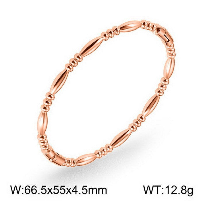 Bamboo Texture Cuff Bangles