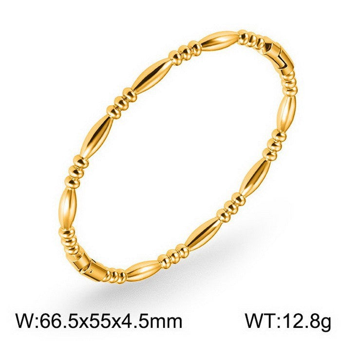Bamboo Texture Cuff Bangles