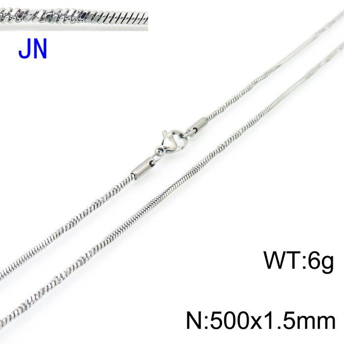 Stainless Steel Snake Chain Necklace