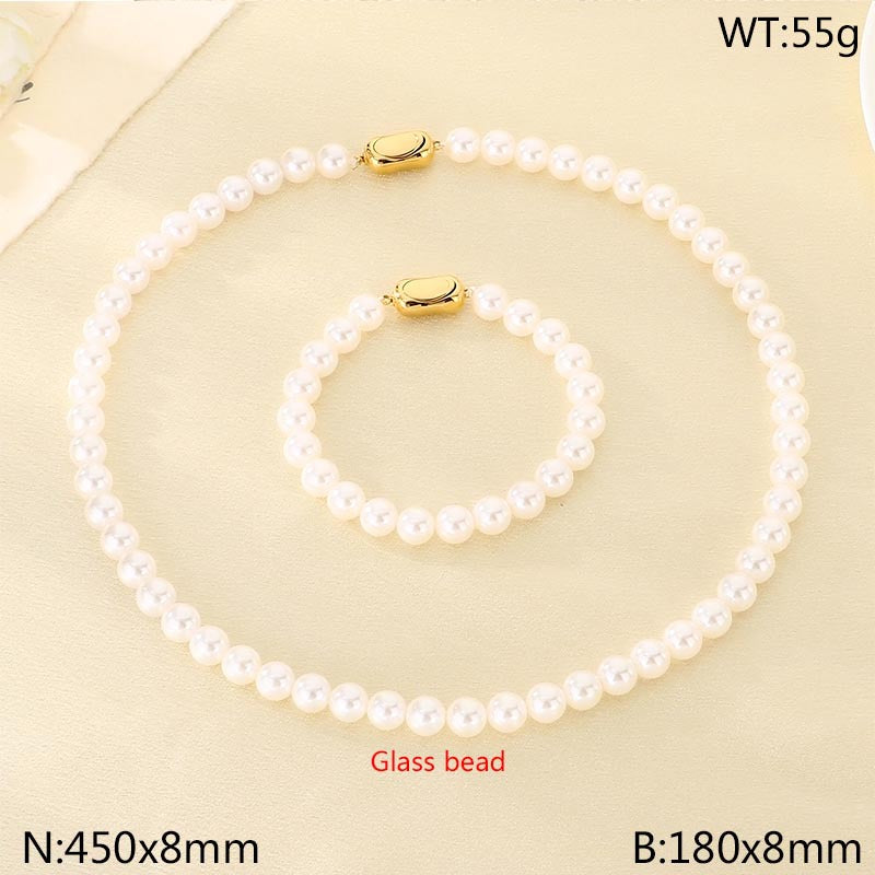 Classic Pearl Bead Necklace