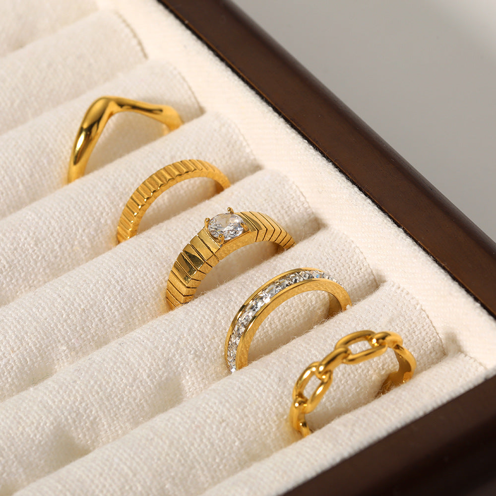 Titanium Steel Casting Smooth Ring