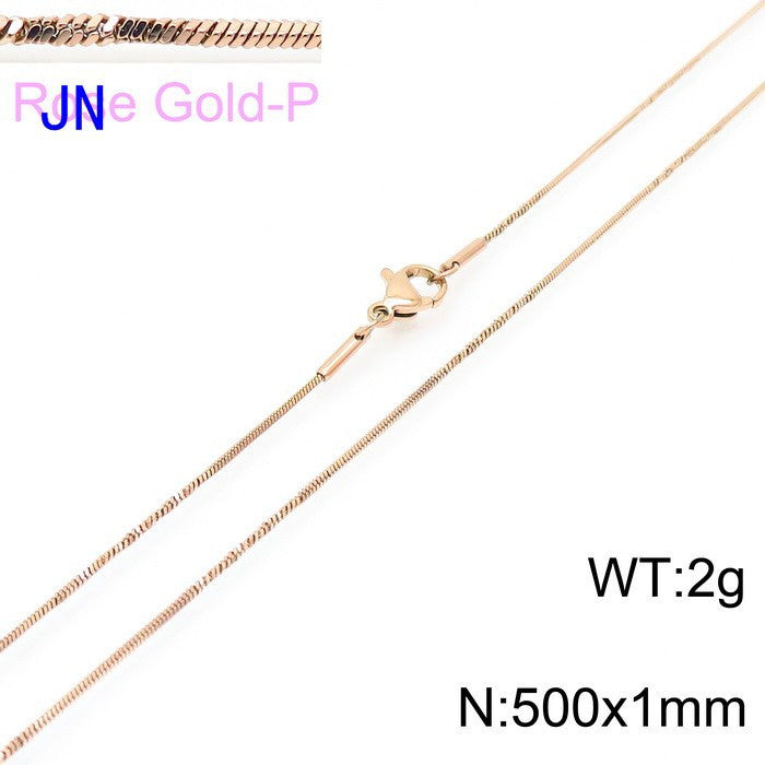 Stainless Steel Snake Chain Necklace