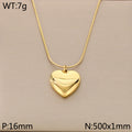 Open Heart Pendant Necklace