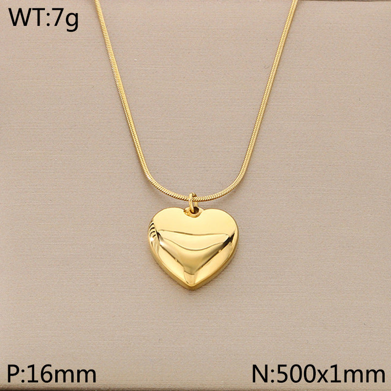 Open Heart Pendant Necklace