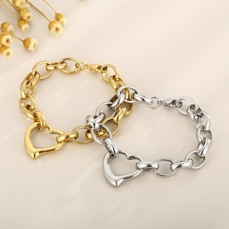 Heart-Link Chain Necklace / Bracelet