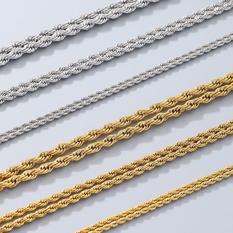 Twisted Rope Chain Bracelet