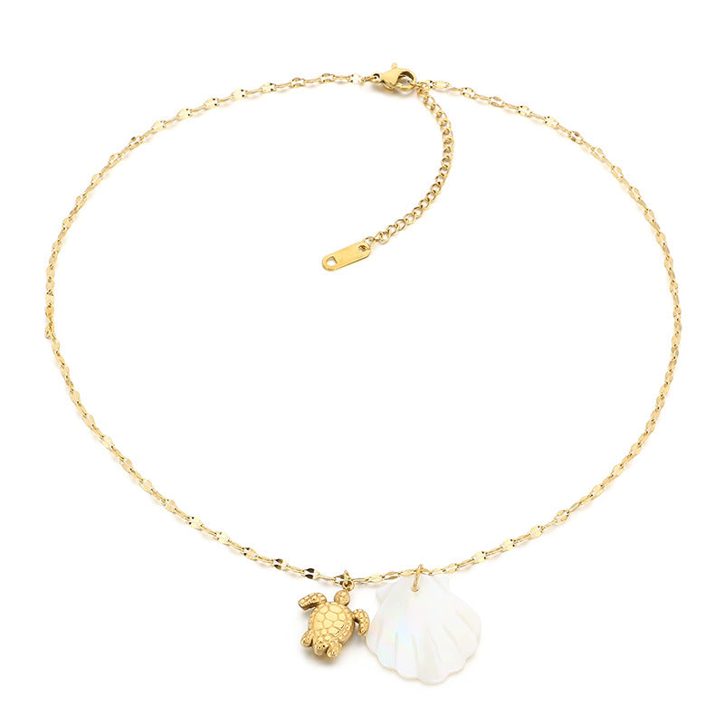 Shell Pendant Necklace with Ocean-Inspired Charm