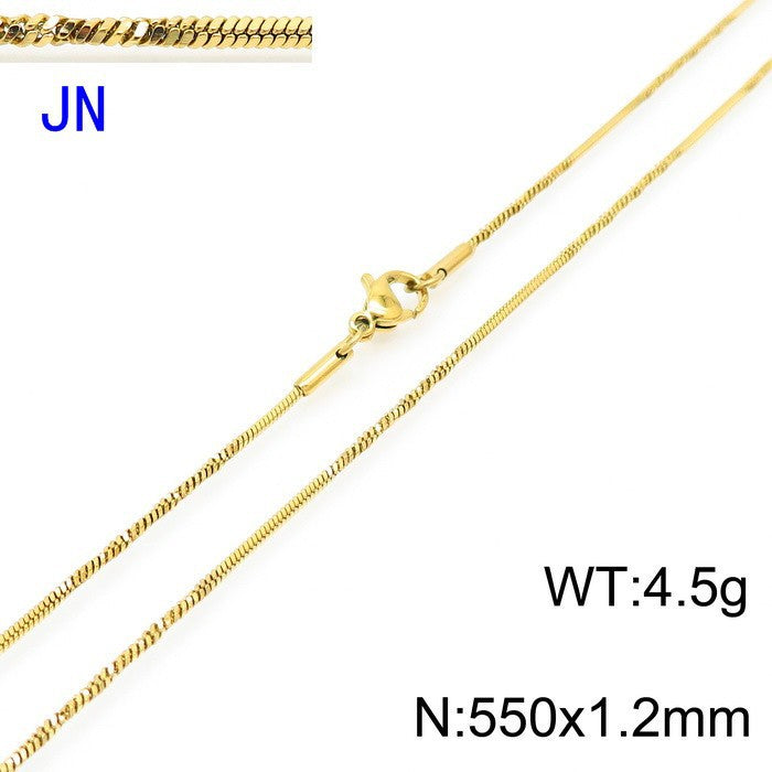Stainless Steel Snake Chain Necklace