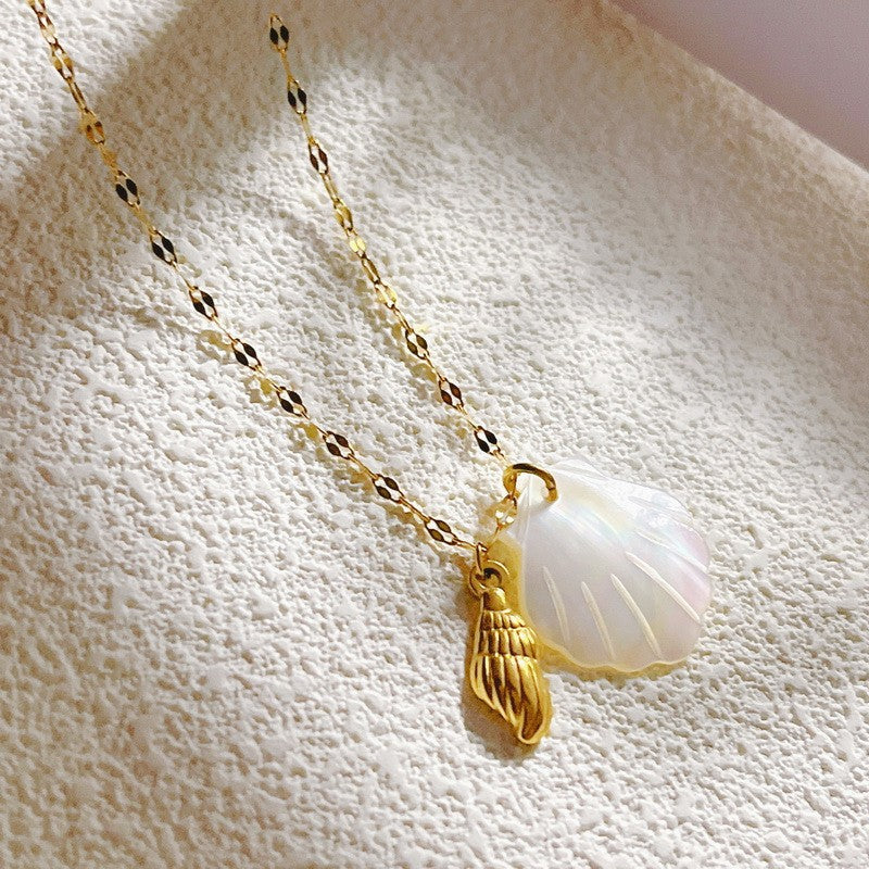 Shell Pendant Necklace with Ocean-Inspired Charm