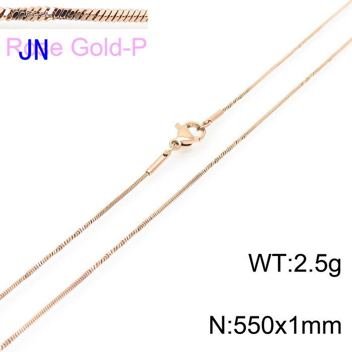 Stainless Steel Snake Chain Necklace