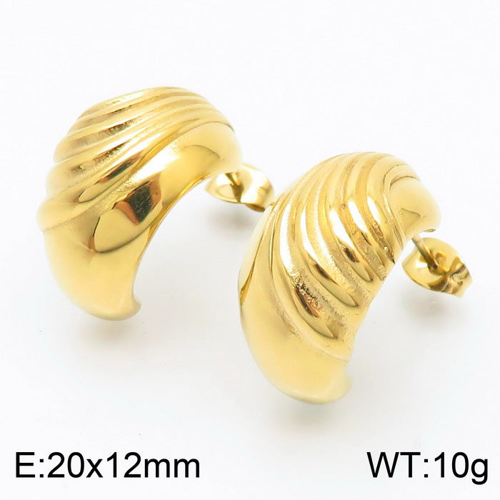 Gold & Silver Wave Earrings